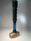 New Old Stock ARMSTRONG USA 69-515 S 2.5 lb Brass Head,  Soft Face Hammer, 1-1/2 in Face, Fiberglass Handle - Cardon Tools