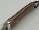 Stunning Short Double Edged Hollow Ground Vintage Mike Silvey Short Fixed blade Knife 