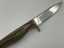 Beautiful Vintage ( 1995)  Hand Made Eric Seguin 3-5/8" Blade Fixed Blade Knife with Sheath Made in Canada