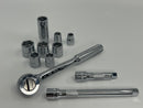 New Old Stock USA Made SK S-K Tools  11pc 3/8" Drive Ratchet & 6pt  Socket Set 