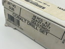 New Old Stock  USA made 26pc 135˚  Split Point M42 Cobalt Drill Bit Set with Heavy Duty Gold Finish