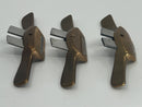 Vintage Aldon USA made Set of 3 Luthiers Miniature Bronze Spokeshaves complete in Box