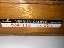 New old Stock Mitutoyo 543-113 0-300mm Long Jaw  Vernier Caliper 0.02mm Resolution c/w  Wooden Box - Cardon Tools