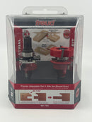 Freud 99-760 Premier Adjustable Rail and Stile Router Bit Set (Round Over ), 1/2-Inch Shank Made in ITALY 
