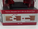 Freud 99-760 Premier Adjustable Rail and Stile Router Bit Set (Round Over ), 1/2-Inch Shank Made in ITALY 
