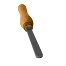 Oneway Canada  3/4" Round Nose Scraper with 12 1/2"  Beech Wood Handle