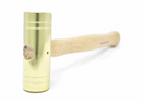 GRACE USA Made 4 Ounce Brass Hammer BH-4 with Hickory Handle - Cardon Tools