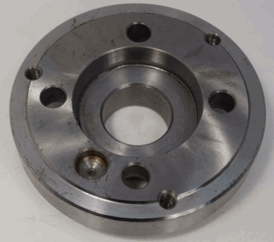 Bison Poland 5" Machined Set-Tru Lathe Chuck Adapter Backplate. A1-4 mount - Cardon Tools
