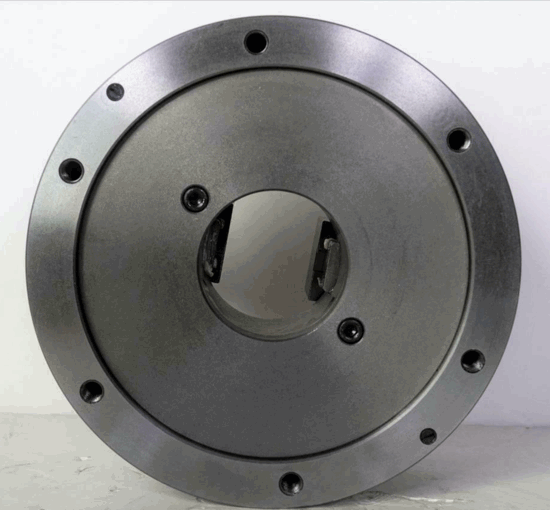 Bison Poland 10" 2-Jaw Scroll Lathe Chuck. 2pc Jaws. Plain Back - Cardon Tools