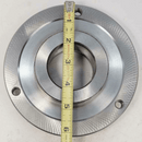 Rapidhold 6-1/4" STEEL Set-TRU Adjustable Lathe Chuck Back Plate. 2-1/4" - 8 - Cardon Tools
