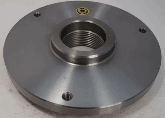 Bison 8" Set-Tru Lathe Chuck Back Plate 2-1/4" x 8 Thread - Cardon Tools