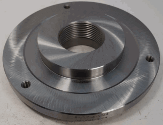 Bison 8" Set-Tru Lathe Chuck Back Plate 2-1/4" x 8 Thread - Cardon Tools