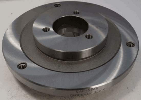 Bison Poland 8" Set-Tru 3 / 6 Jaw Lathe Chuck Back Plate Adapter D1-3 mount - Cardon Tools