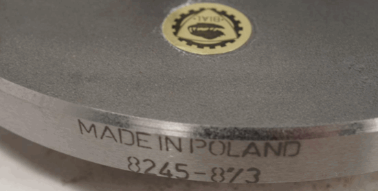 Bison Poland 8" Set-Tru 3 / 6 Jaw Lathe Chuck Back Plate Adapter D1-3 mount - Cardon Tools