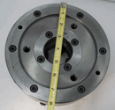 SCA  Sweden 8" STEEL 4-Jaw Precision Self Centering Lathe Chuck Plain Back 2pc Jaws - Cardon Tools