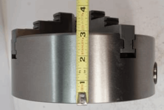 BTC 8" 4-Jaw Self Centering Lathe Scroll Chuck (flat back)