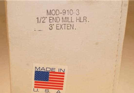 American Sun USA Made 1/2" End Mill 3" Extension Holder USA Made MOD-910-3 - Cardon Tools