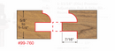 Freud 99-760 Premier Adjustable Rail and Stile Router Bit Set (Round Over ), 1/2-Inch Shank Made in ITALY 