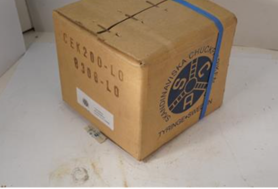 SCA Sweden STEEL PRECISION 2pc JAW 8" 3-Jaw Chuck L0 L-0 Back CEK200L0 - Cardon Tools