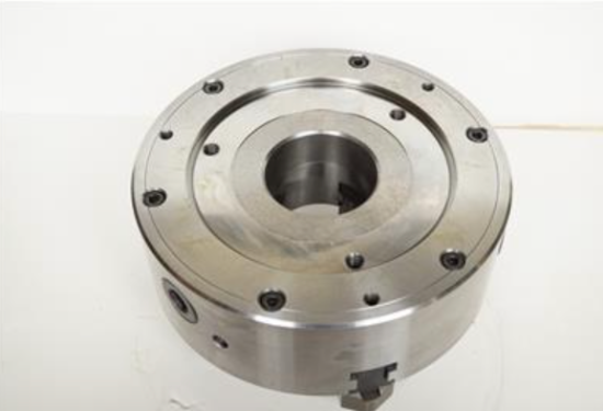 SCA Sweden 10" 2pc Hard Jaw 3 Jaw STEEL Flat / Plain Back Lathe Chuck - Cardon Tools