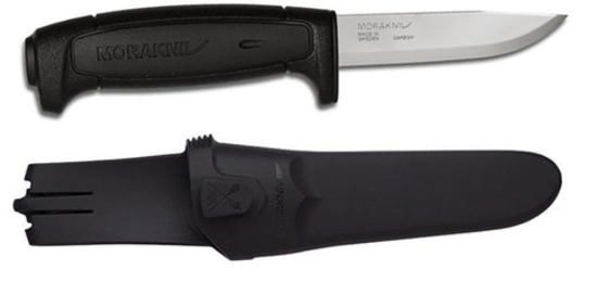 Morakniv  Basic 511 Carbon Steel Workshop or Belt Knife Made in Sweden - Cardon Tools