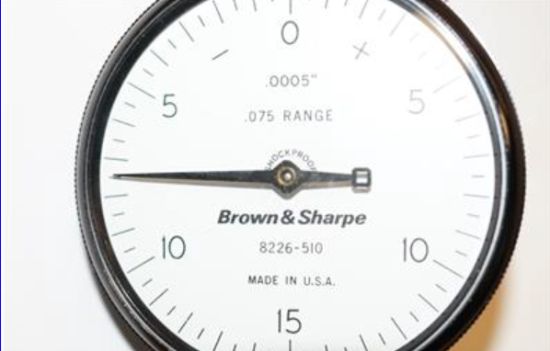 New Old Stock Brown & Sharpe USA 599-8226-510 .0005" Dial Indicator - Cardon Tools