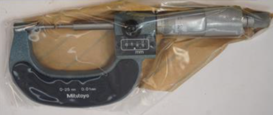 Mitutoyo Japan 0-25mm Carbide DIGITAL SPLINE  Micrometer 131-115 0.01mm Grad - Cardon Tools