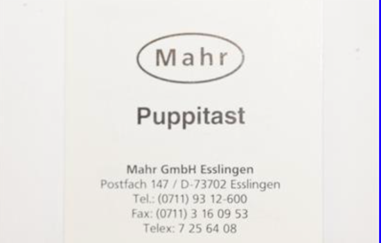 New Old Stock Mahr Puppitast made in GERMANY Dial TEST Indicator. 0.0005" GRAD. - Cardon Tools