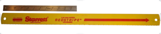 Starrett Redstripe 24" x 2" x .100" 4 TPI HSS Power Hacksaw Blade RS - Cardon Tools