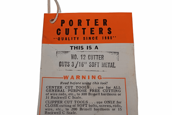 1950's New Old Stock HK Porter 12" Bolt Cutter  No12  3/16" Capacity. USA Made. - Cardon Tools