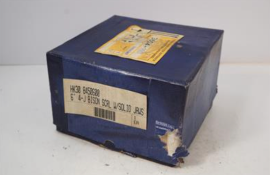 New Old Stock Bison 6" 4-Jaw SELF CENTERING Lathe Scroll Chuck 3604-160 (Flat back) - Cardon Tools