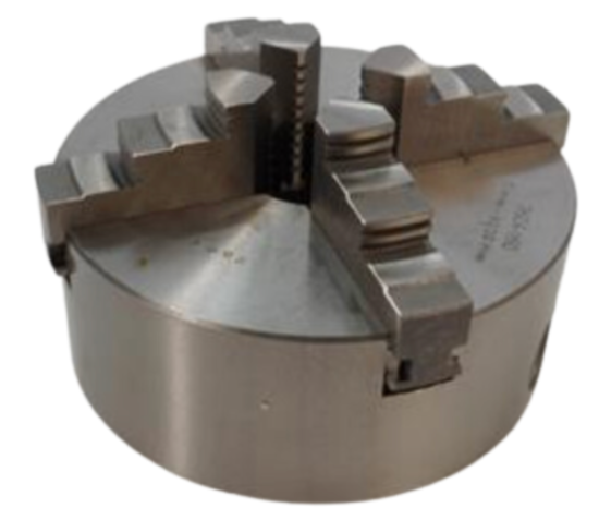 New Old Stock Bison 6" 4-Jaw SELF CENTERING Lathe Scroll Chuck 3604-160 (Flat back) - Cardon Tools