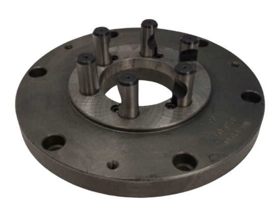 New Old Stock Bison 10" Lathe Chuck Adapter Back Plate D5 D1-5 mount - Cardon Tools