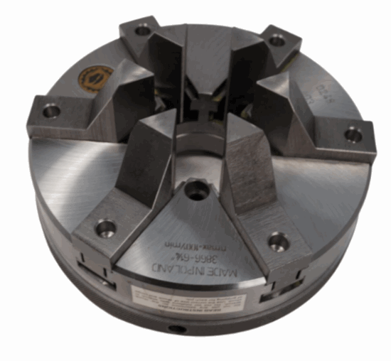 BISON Super Precision STEEL 6-1/4" 6-Jaw Quick Clamping Lever Chuck