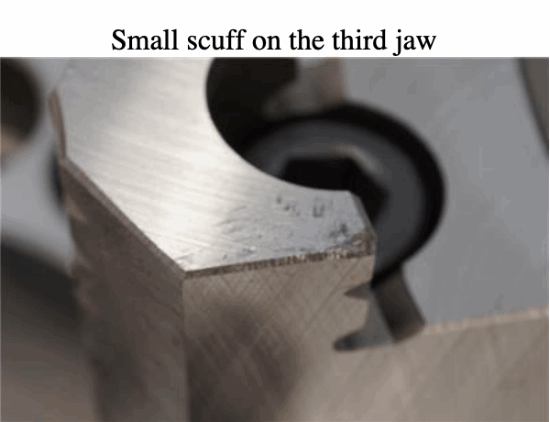DEMO MODEL Bison Poland 10" STEEL 3-Jaw 2pc Jaws Lathe Chuck. A8 A1-8 mount. 2pc Jaws - Cardon Tools