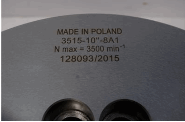 DEMO MODEL Bison Poland 10" STEEL 3-Jaw 2pc Jaws Lathe Chuck. A8 A1-8 mount. 2pc Jaws - Cardon Tools
