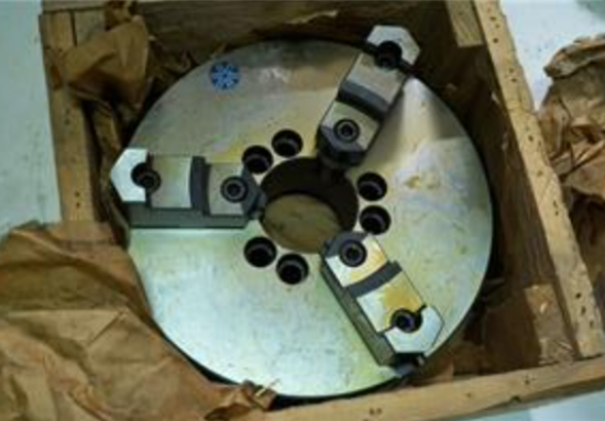 SCA 12" 3-Jaw Lathe Chuck. A1-8 A8 Direct Mount. 2pc Reversible Jaws - Cardon Tools