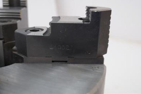 SCA  Sweden 8" STEEL 4-Jaw Precision Self Centering Lathe Chuck Plain Back 2pc Jaws - Cardon Tools