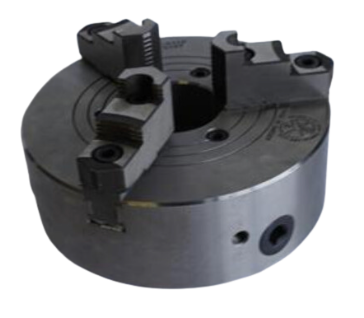 SCA 10" 2pc Jaw STEEL 3-Jaw Lathe Chuck L-0 L0 Direct Mount  Back - Cardon Tools