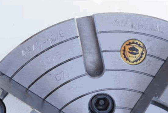 Bison POLAND 10" 4-Jaw STEEL Independent Lathe Chuck D1-8 BACK 4343-10"-8 - Cardon Tools