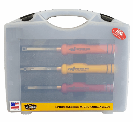 EASY WOOD Easy Micro Wood Lathe  Tools 3-PC Carbide Tool Set EWT-12021 - Cardon Tools