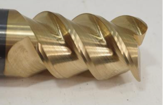Morse Cutting Tools USA 1" Solid Carbide TiN Coated 60° Helix 3 Flute End Mill 90647 - Cardon Tools