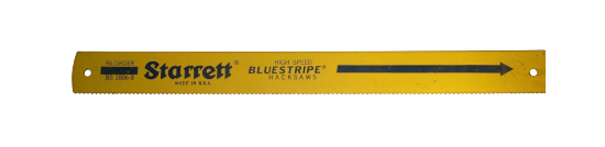 STARRETT USA BLUESTRIPE Hss 18" x 1 3/4"  6 TPI power hacksaw blade BS1806-8 - Cardon Tools