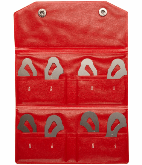 8pc Mitutoyo HARDENED Stainless Radius Gage Set. 9/32"-1/2". 186-904. Made in  Japan - Cardon Tools