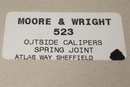 New OLD Stock Moore & Wright UK Made 3" Outside Toolmakers Calipers - Cardon Tools