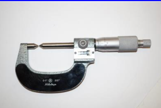 New Old Stock Mitutoyo 0-1" 60 Degree Point Digital Micrometer. 0.001" GRAD. Japan. 142-369 - Cardon Tools