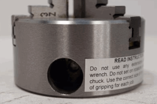 Bison PRECISION 2-3/8" 3-Jaw STEEL Lathe Chuck 1/2-20 Atlas Thread Mount - Cardon Tools