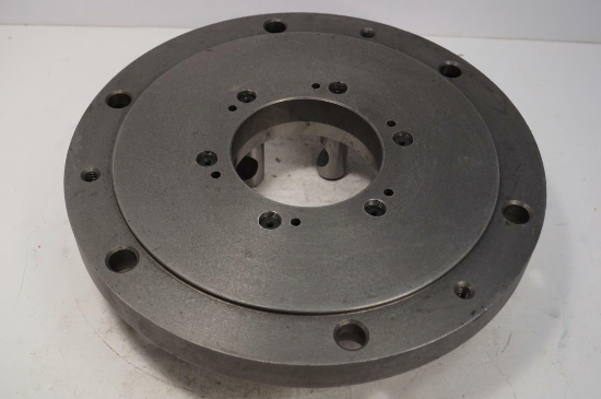 New Old Stock Bison 10" Lathe Chuck Adapter Back Plate D5 D1-5 mount - Cardon Tools