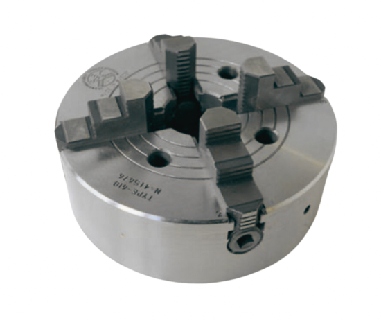 SCA Made in Sweden 10" 4-Jaw Independent Lathe Chuck. Plain Back. - Cardon Tools