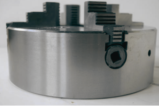 SCA Made in Sweden 10" 4-Jaw Independent Lathe Chuck. Plain Back. - Cardon Tools